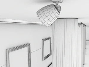 modern art gallery 3D Model