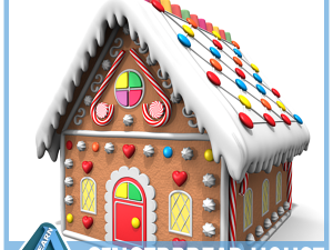 gingerbread house 3D 모델