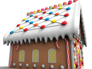 gingerbread house 3D Model