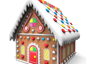 gingerbread house Modelo 3D