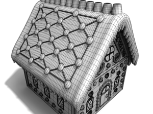 gingerbread house Modelo 3D