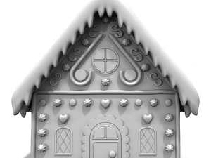 gingerbread house Modelo 3D