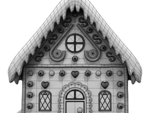 gingerbread house 3D Model