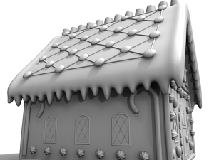 gingerbread house Modelo 3D