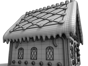 gingerbread house Modelo 3D
