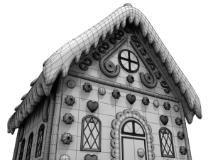 gingerbread house Modelo 3D