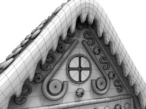 gingerbread house Modelo 3D