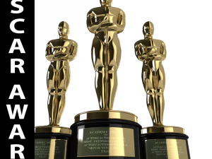 prix oscar Modèle 3D