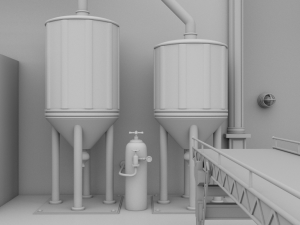 factory interior 3D Model