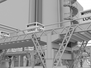 factory interior 3D Model