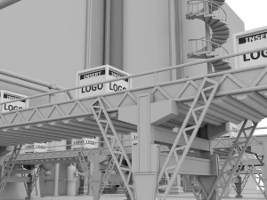 factory interior 3D Model
