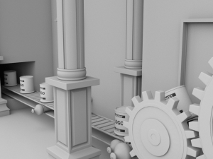 factory interior 3D Model