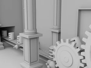 factory interior 3D Model