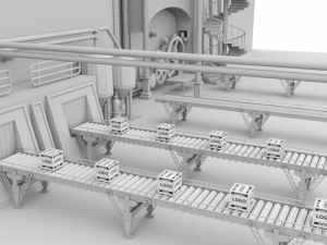 factory interior 3D Model