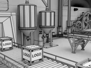factory interior 3D Model