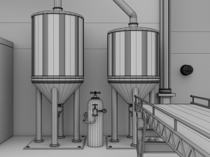 factory interior 3D Model