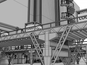 factory interior 3D Model