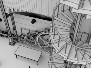factory interior 3D Model