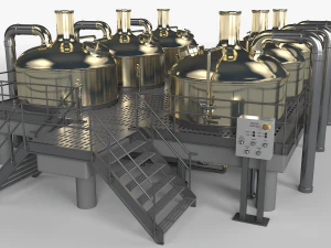 brewery scene 3D Model
