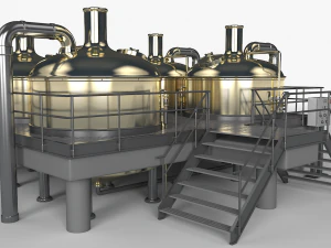 brewery scene 3D Model