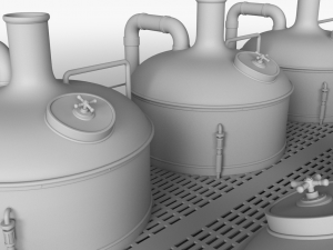 brewery scene Modelo 3D
