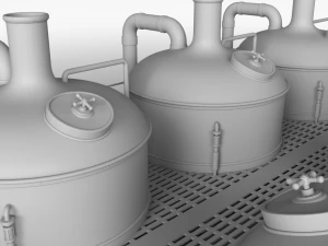 brewery scene 3D Model