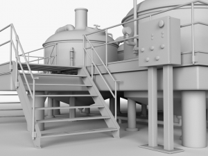 brewery scene Modelo 3D