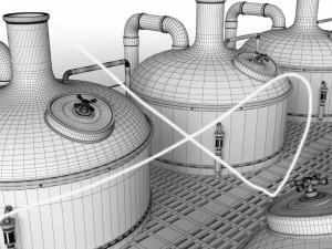 brewery scene 3D Model