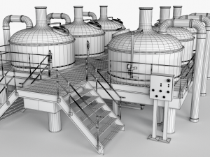 brewery scene Modelo 3D