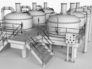 brewery scene 3D Model