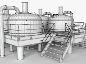 brewery scene 3D Model