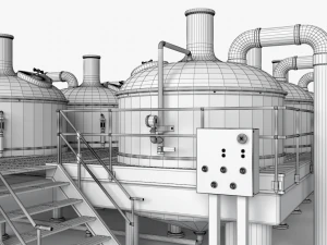 brewery scene 3D Model