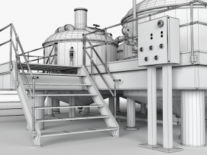 brewery scene Modelo 3D