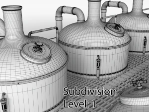 brewery scene 3D Model