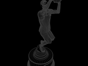 basketball trophy Model 3D