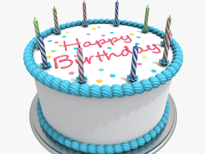 birthday cake 3D 모델