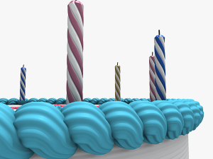 birthday cake 3D 모델