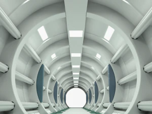 sci-fi spaceship corridor 3D Model