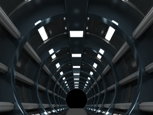 sci-fi spaceship corridor 3D Model