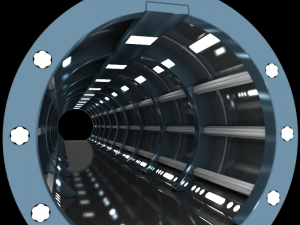 sci-fi spaceship corridor 3D Model