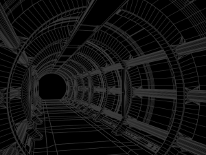 sci-fi spaceship corridor 3D Model