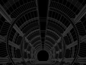 sci-fi spaceship corridor 3D Model