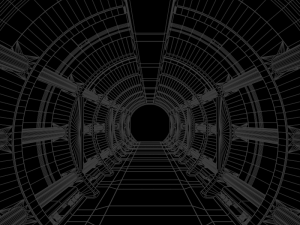 sci-fi spaceship corridor 3D Model
