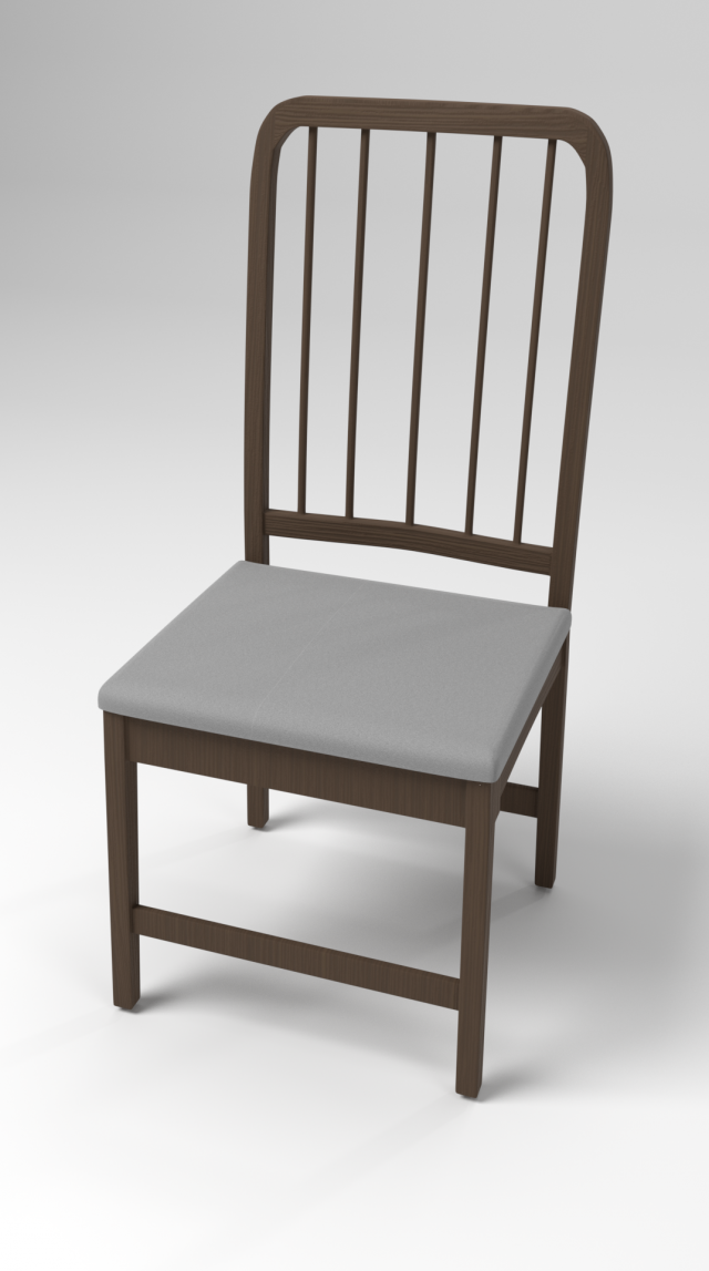 dark wood chair 3Dモデル .c4d .max .obj .3ds .fbx .stl .blend