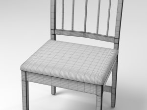 dark wood chair 3Dモデル