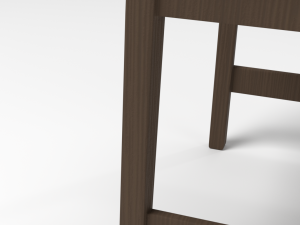 dark wood chair 3Dモデル