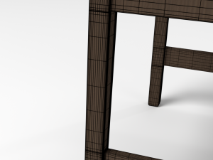 dark wood chair 3Dモデル