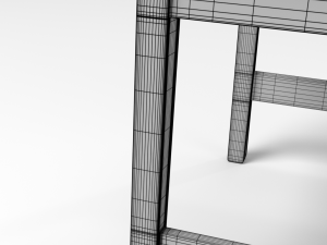 dark wood chair 3Dモデル
