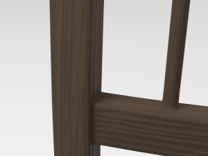 dark wood chair 3Dモデル