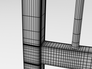 dark wood chair 3Dモデル